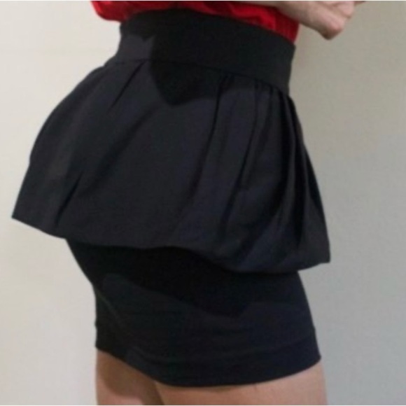 Zara Dresses & Skirts - Zara Woman XS Black Skirt Bubble Peplum Pencil Mini Career Cotton Stretch Party